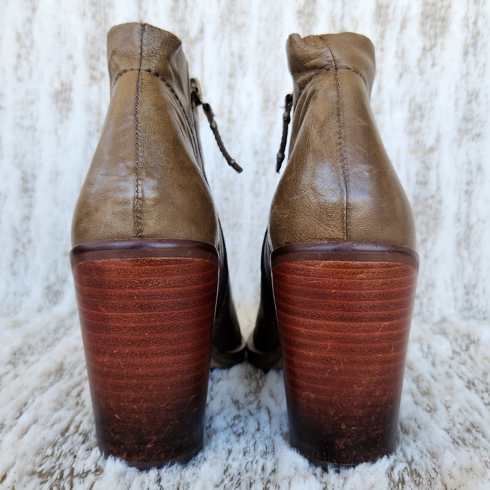 Kelsi Dagger Brooklyn "Watchman" Ankle Bootie Tan Leather | Women's Size 7.5 - Picture 4 of 13